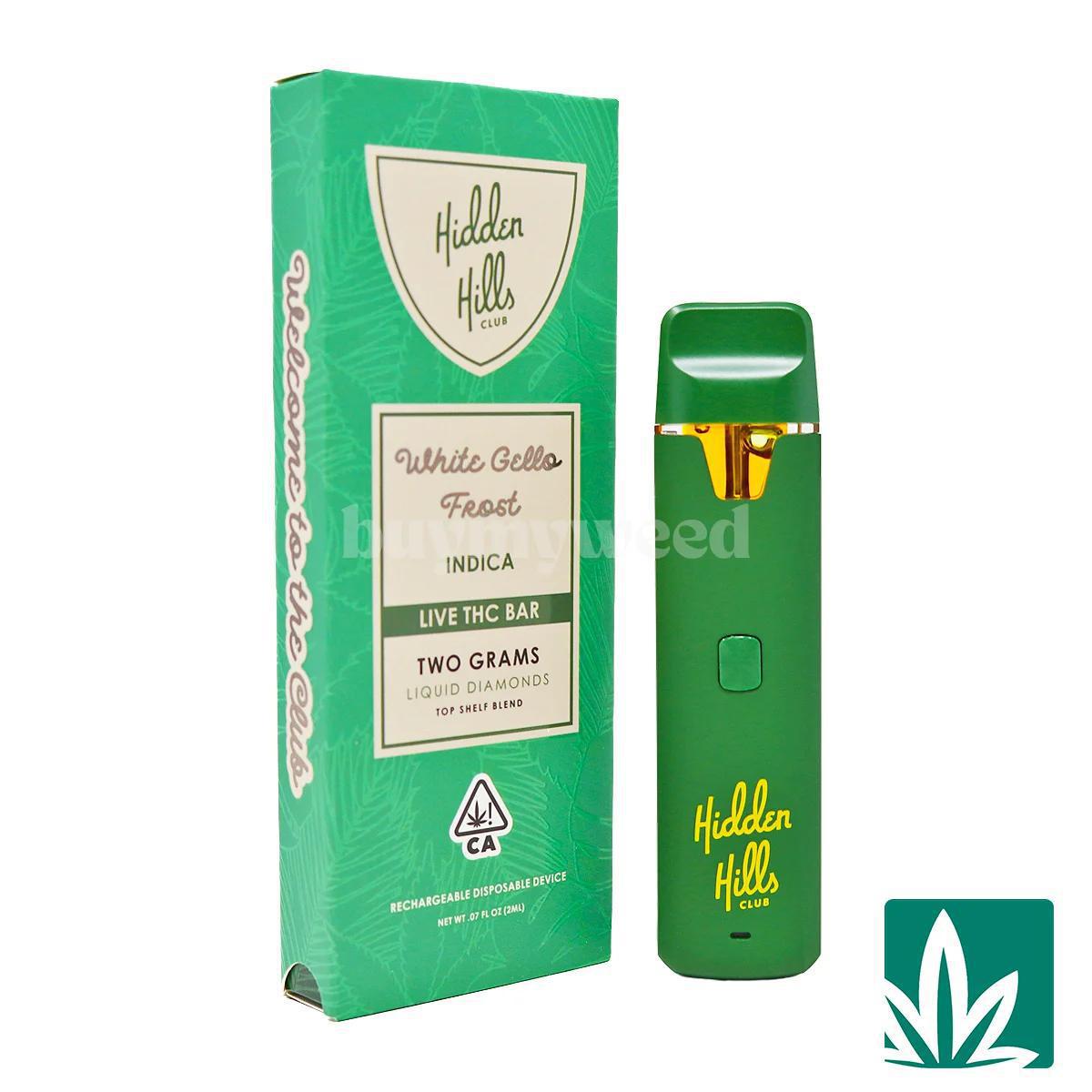 Hidden Hills Live THC Dispo (2g) - White Gello Frost