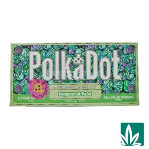 Polka Dots Shroom Chocolate (5g) – Peppermint Twist