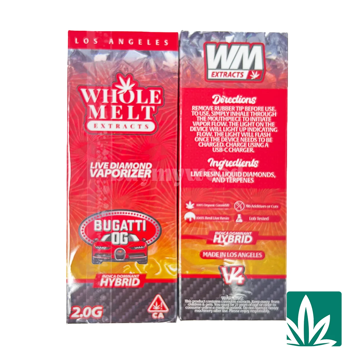 Whole Melts Live Diamond Disposable - Bugatti OG 2g