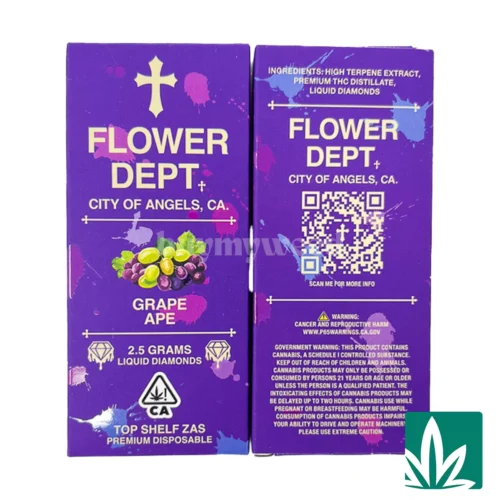Flower Dept Liquid Diamond Disposable - Grape Ape 2.5g