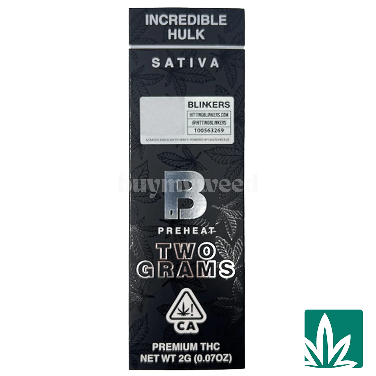 Blinkers Disposable - Incredible Hulk 2g