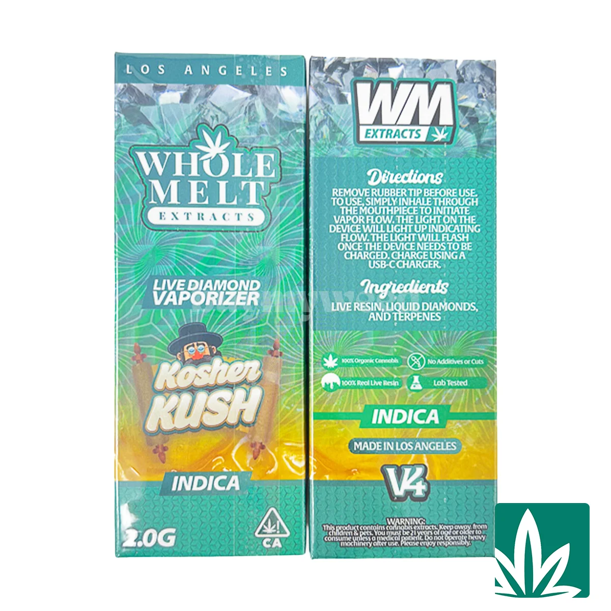 Whole Melts Live Diamond Disposable - Kosher Kush 2g
