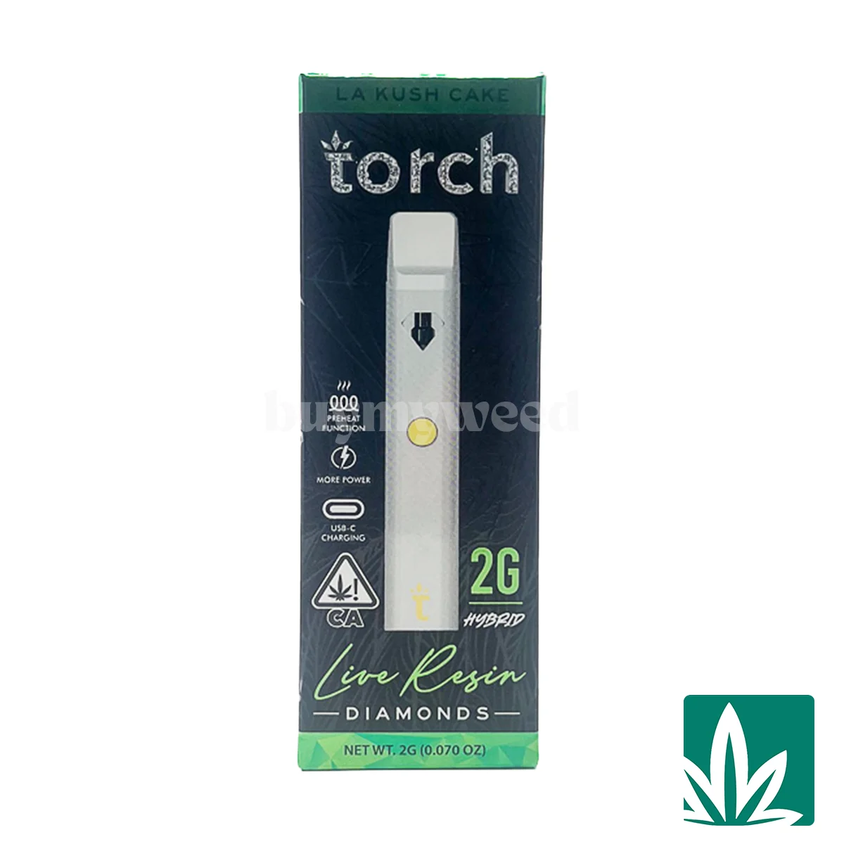 Torch Live Resin Diamonds Disposable - LA Kush Cake 2g