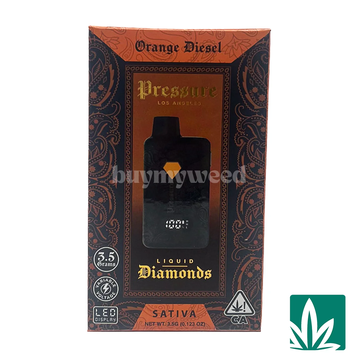 Pressure Liquid Diamonds Disposable - Orange Diesel 3.5g