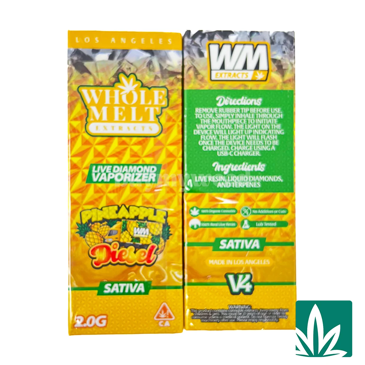 Whole Melts Live Diamond Disposable - Pineapple Diesel 2g