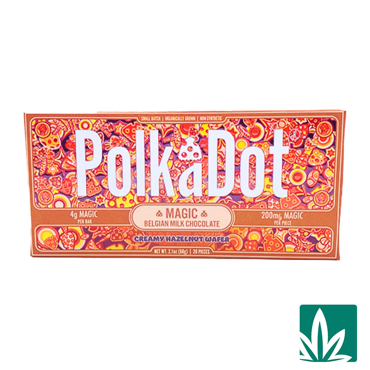Polka Dots Magic Chocolate - Creamy Hazelnut Wafer 4g