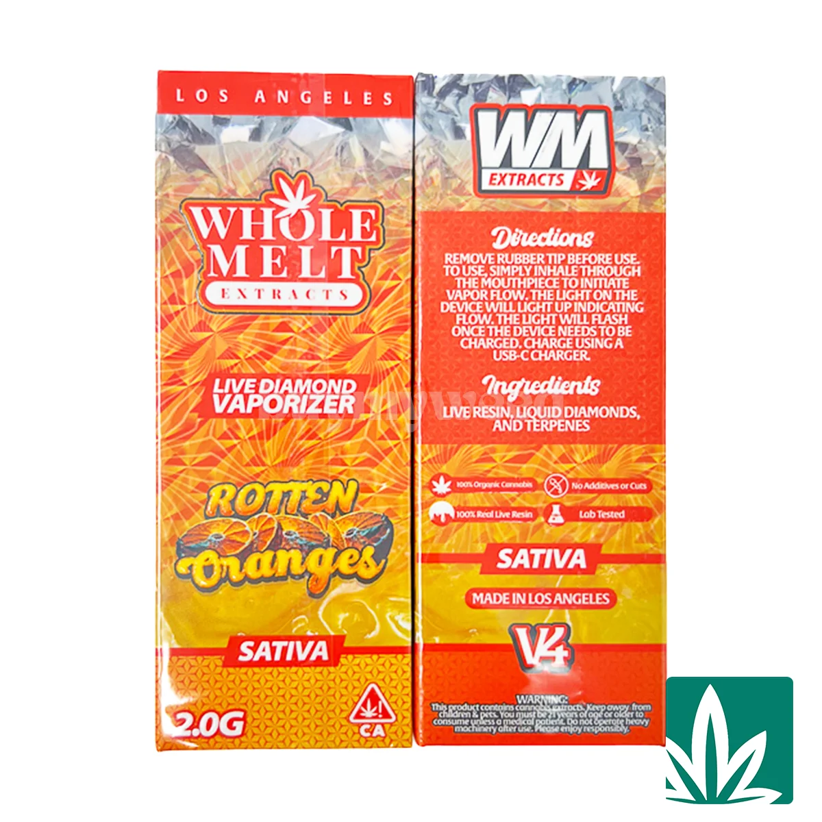 Whole Melts Live Diamond Disposable - Rotten Oranges 2g