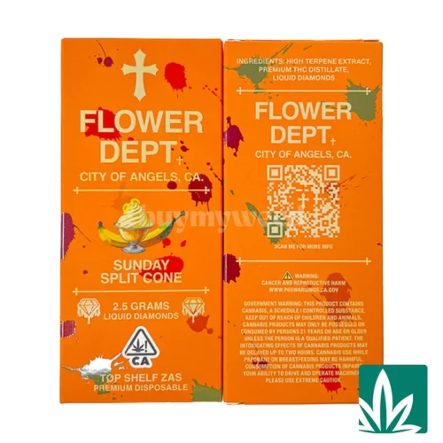 Flower Dept Liquid Diamond Disposable (2.5g) - Sunday Split Cone