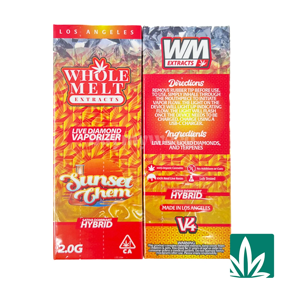 Whole Melts Live Diamond Disposable - Sunset Chem 2g