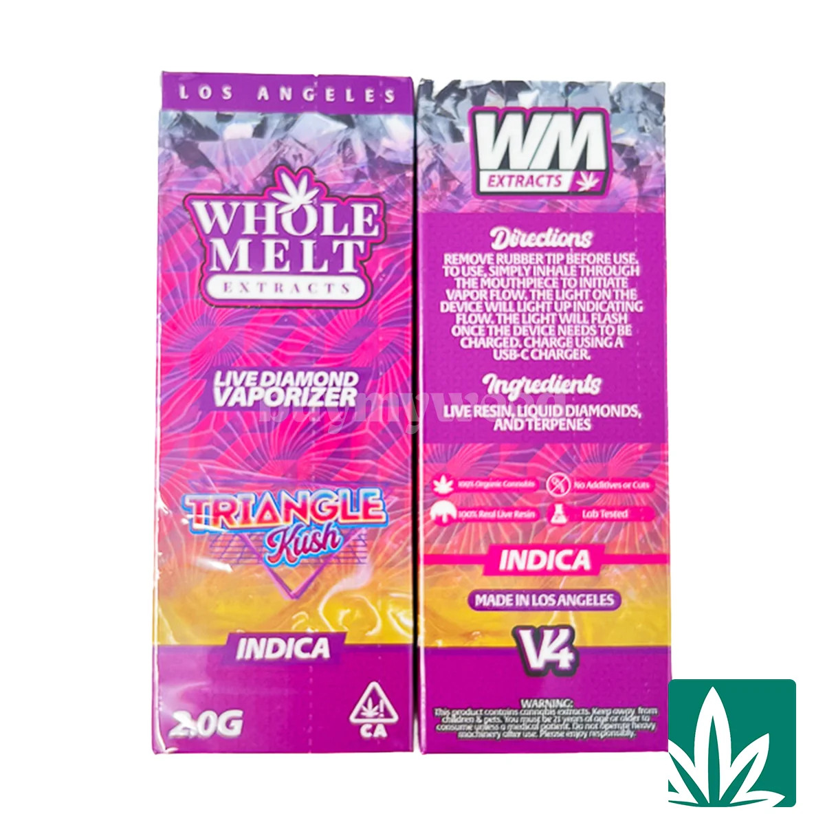 Whole Melts Live Diamond Disposable (2g) - Triangle Kush