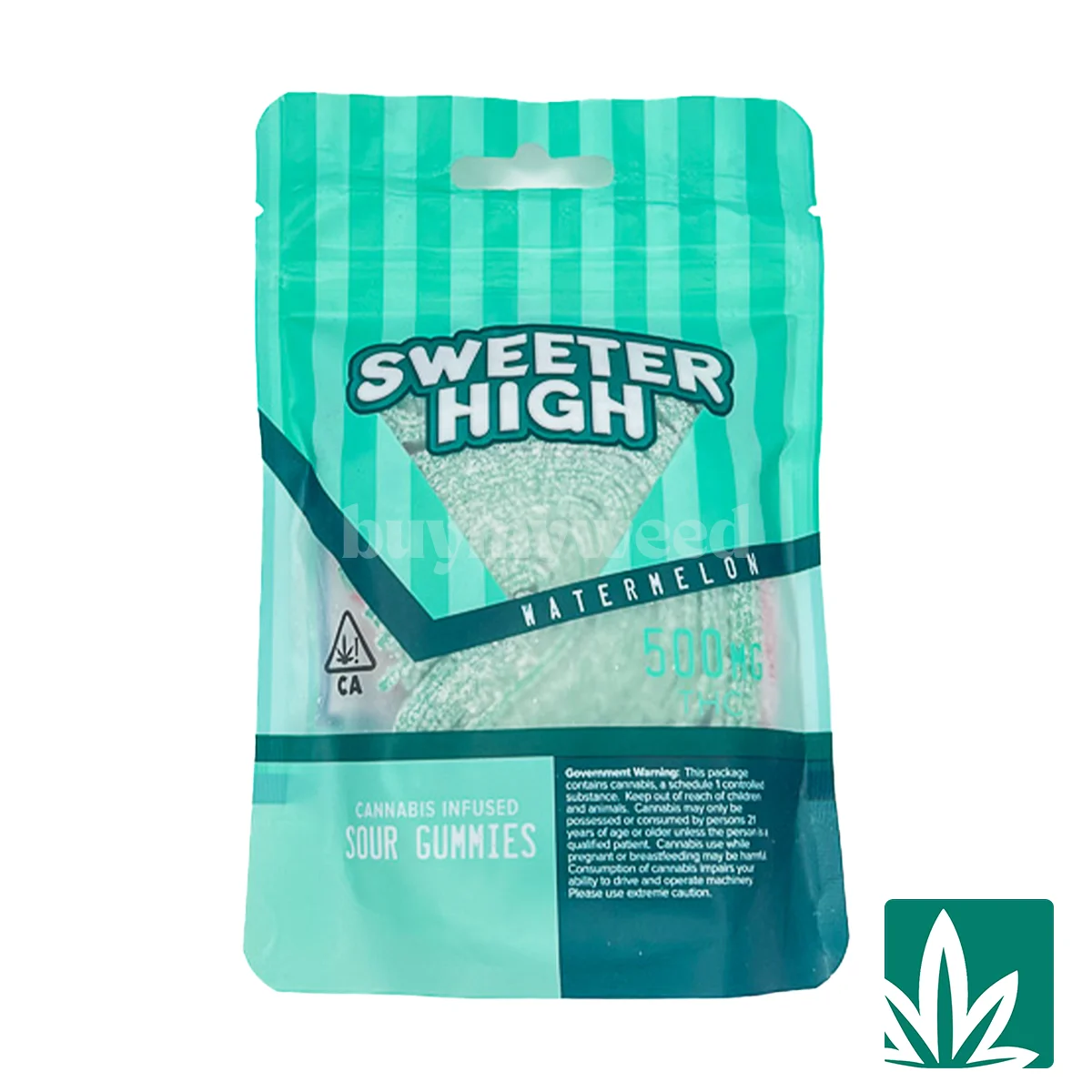 Sweeter High Gummies - Watermelon Belts 500mg