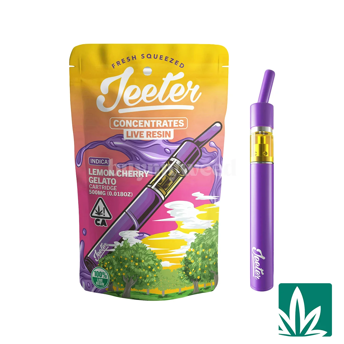 Jeeter Juice Live Resin Disposable (0.5g) – Lemon Cherry Gelato