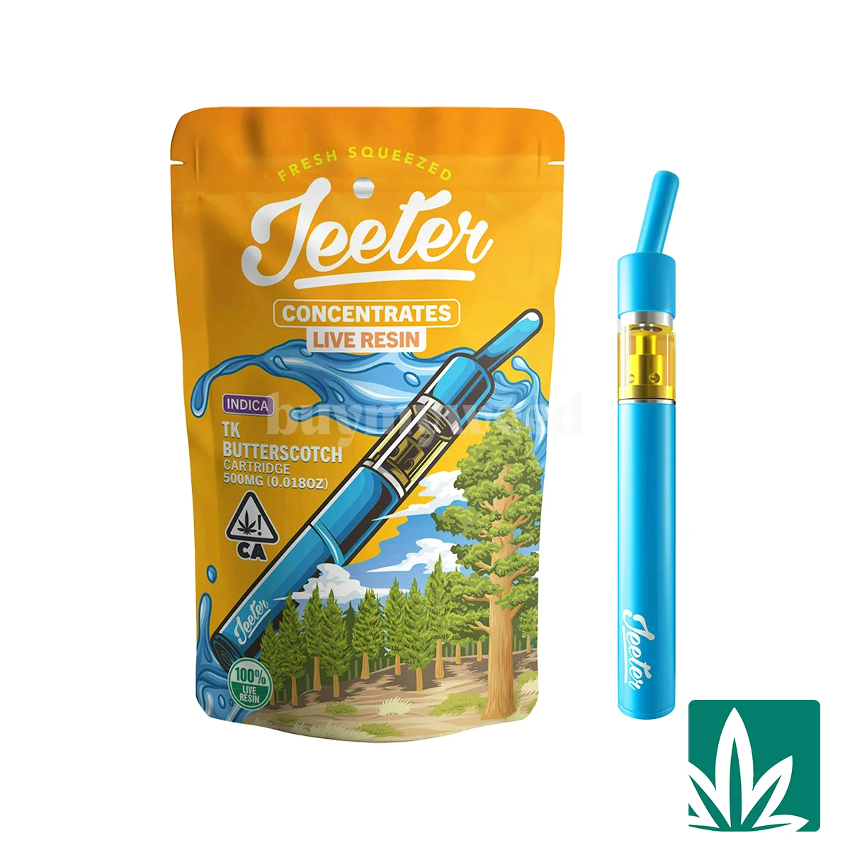 Jeeter Juice Live Resin Disposable (0.5g) – Tk Butterscotch