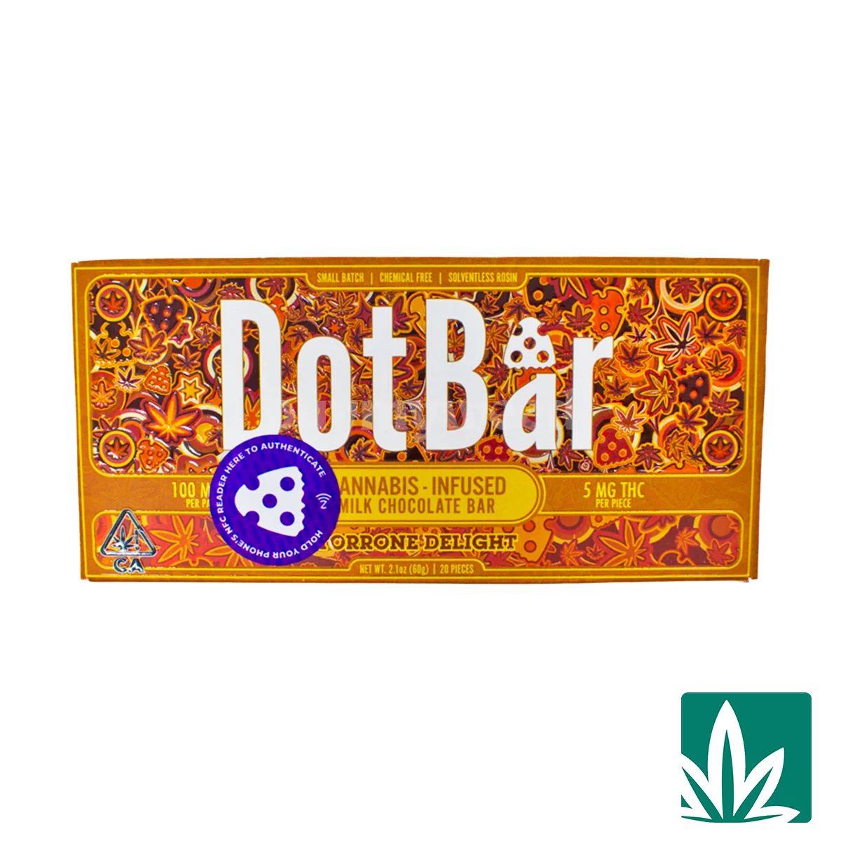 Dotbar Rosin Choco Bar (100mg) - Torrone Delight