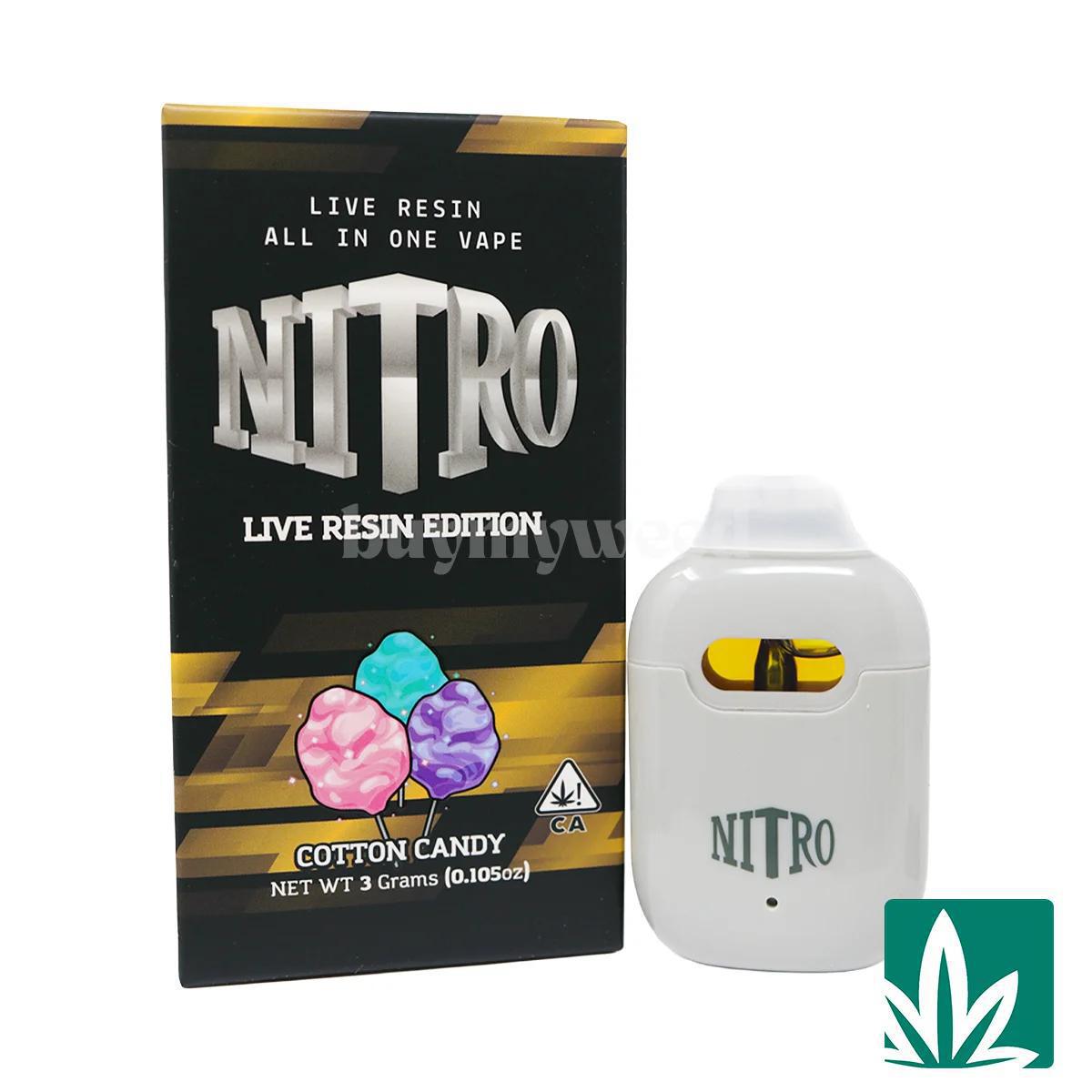 Nitro Live Resin Disposable - Cotton Candy 3g