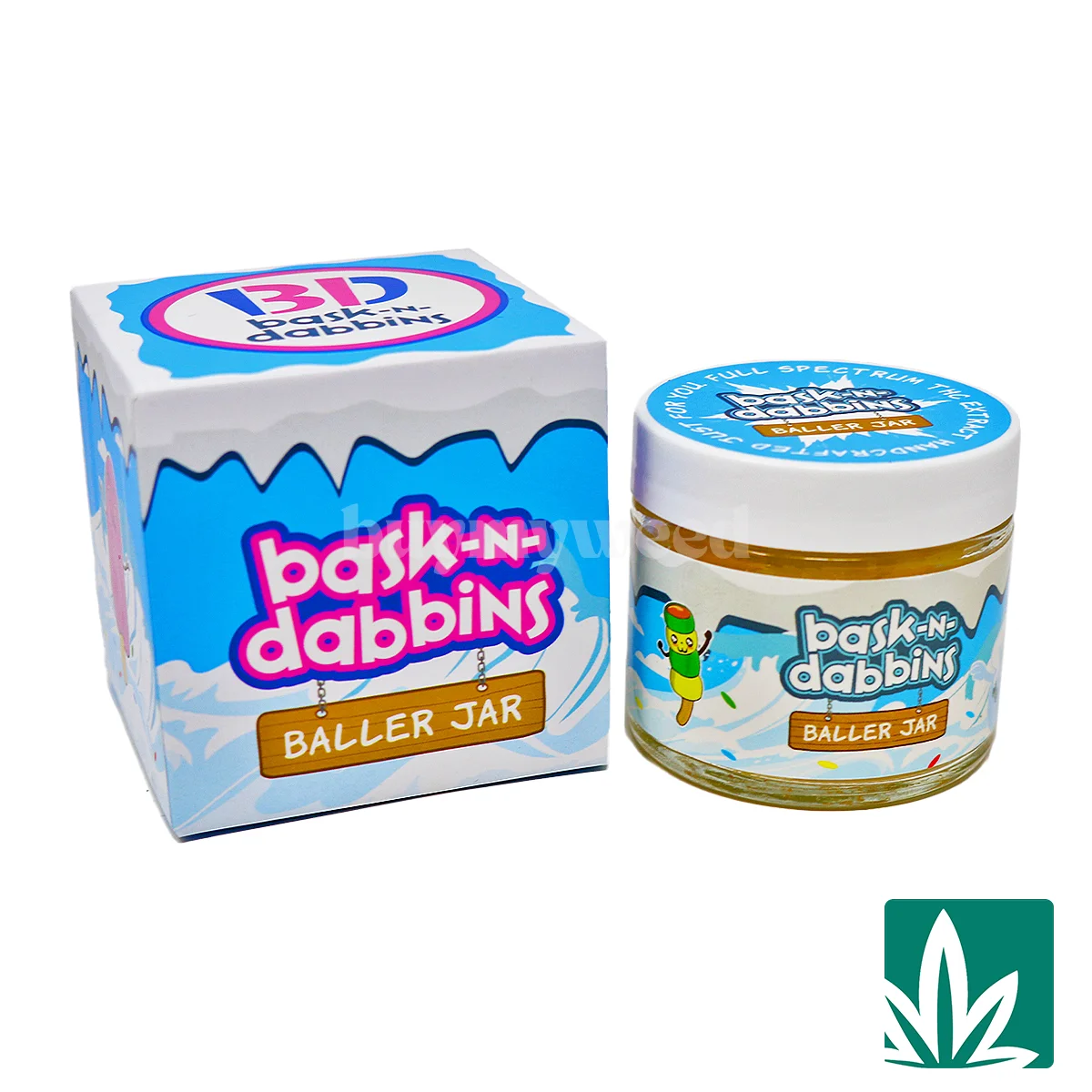 Bask n Dabbins Live Resin Baller Jar - Image 2