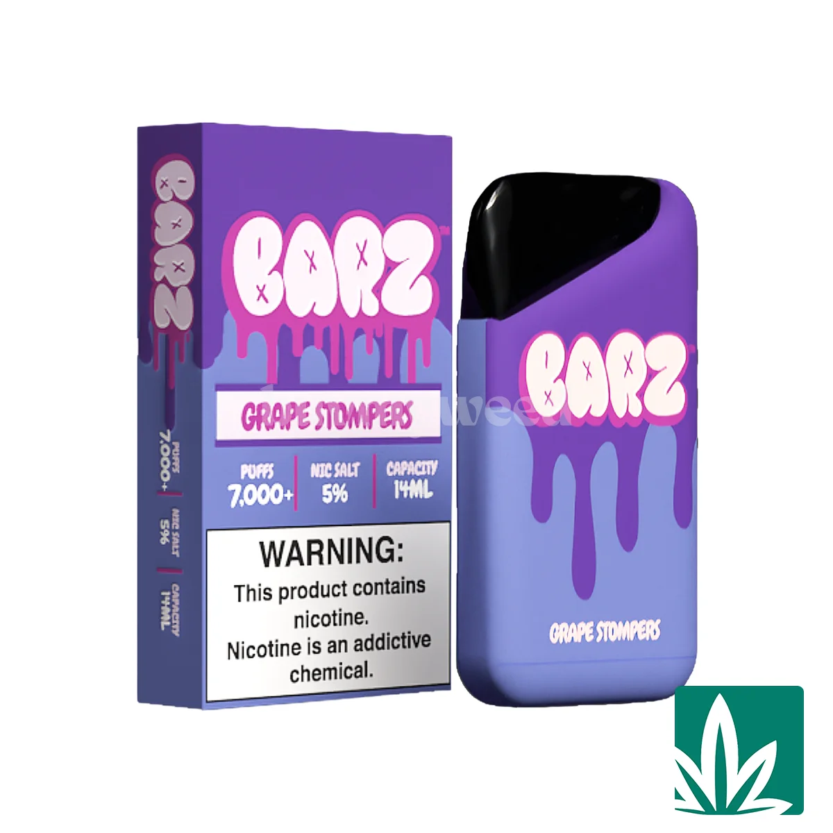 Barz Nicotine Vape - Grape Stomper