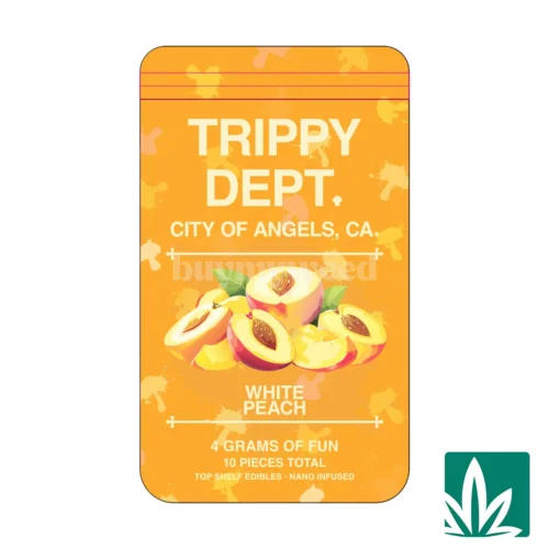 Trippy Dept (4g) Nano Gummy - White Peach