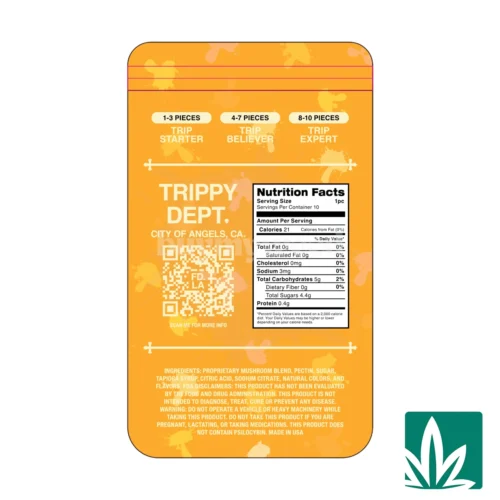 Alternative view of Trippy Dept (4g) Nano Gummy - White Peach