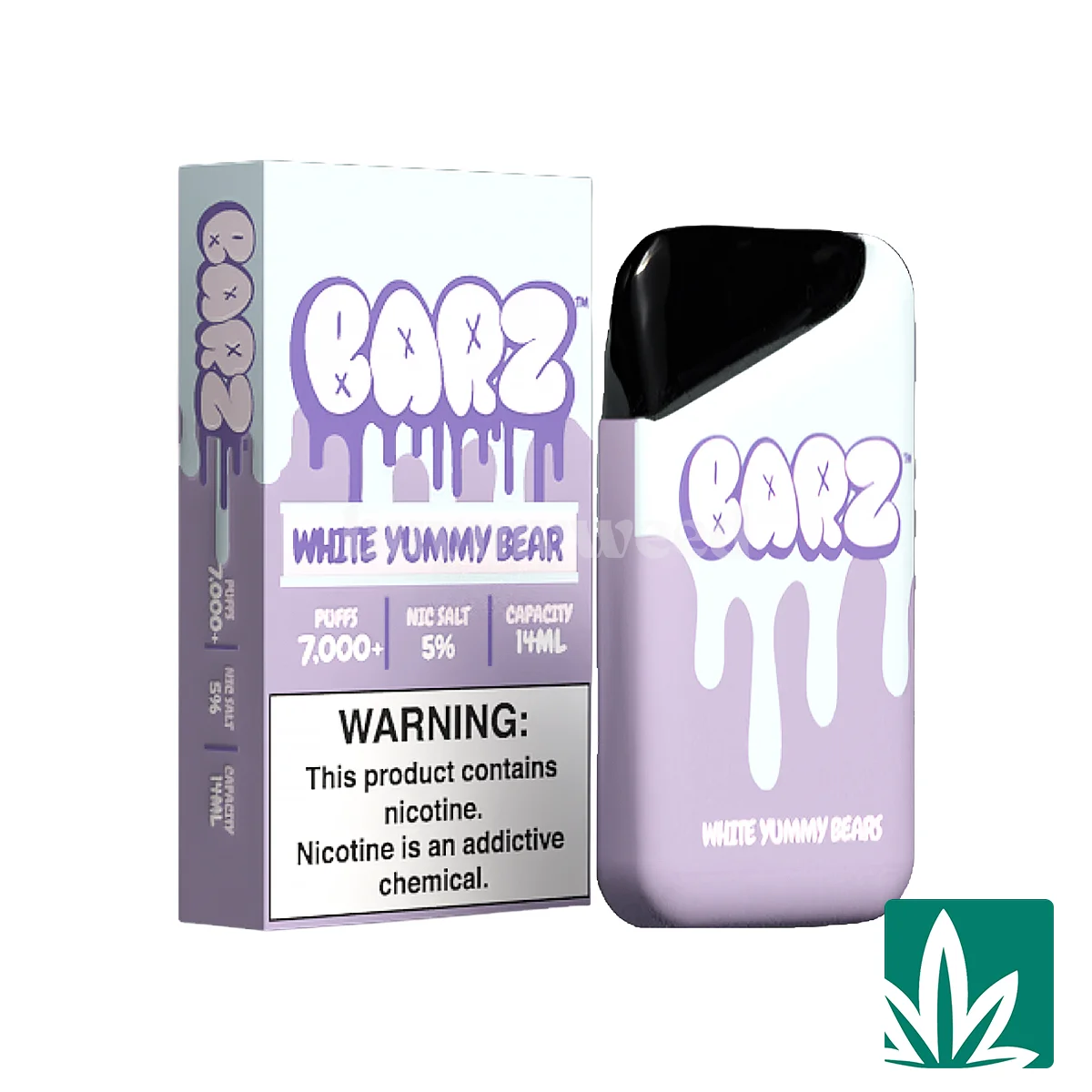 Barz Nicotine Vape – White Yummy Bear