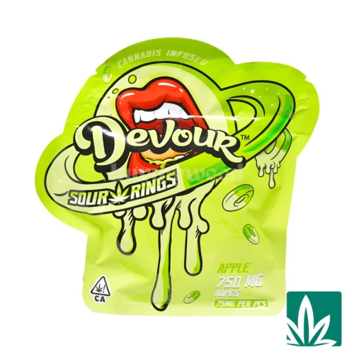 Devour Edibles (750mg) Sour Rings - Apple