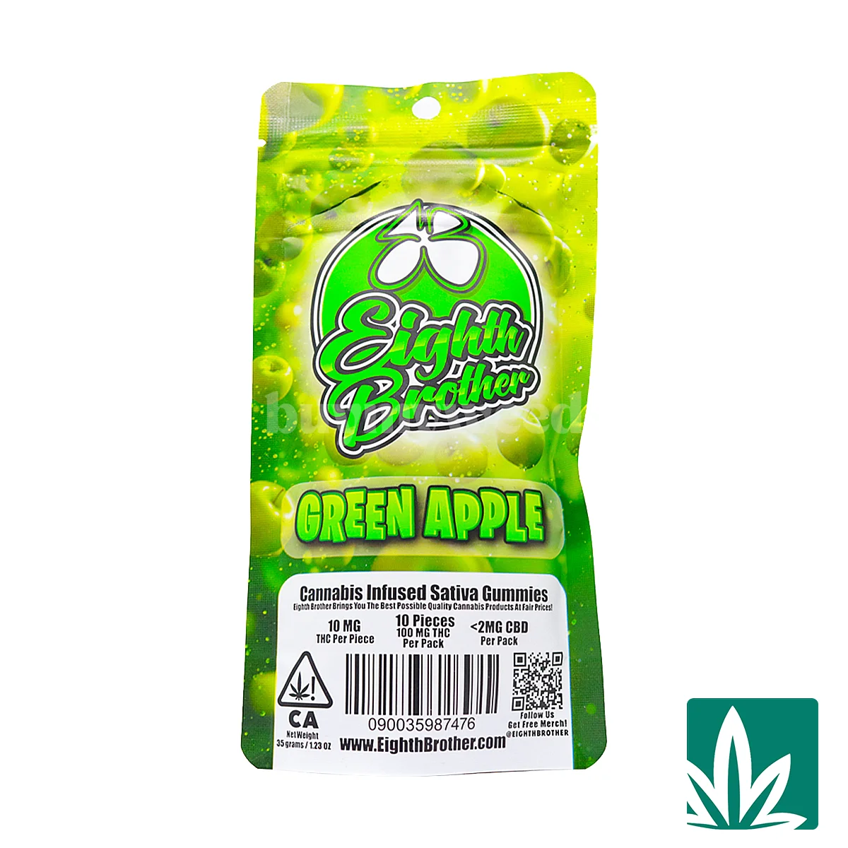 Eighth Brother Gummies (100mg) - Green Apple - 2
