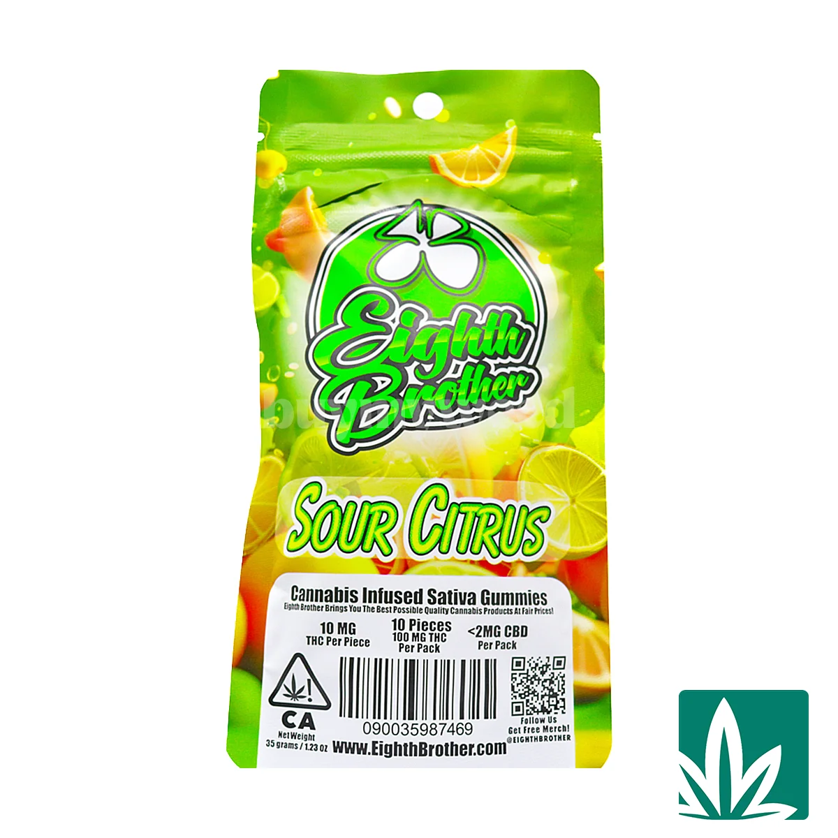 Eighth Brother Gummies (100mg) - Sour Citrus - 2