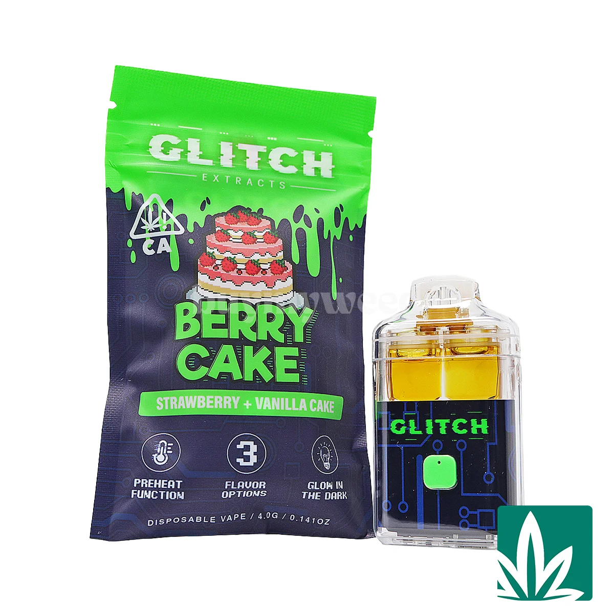 Glitch 4g Disposable - Berry Cake
