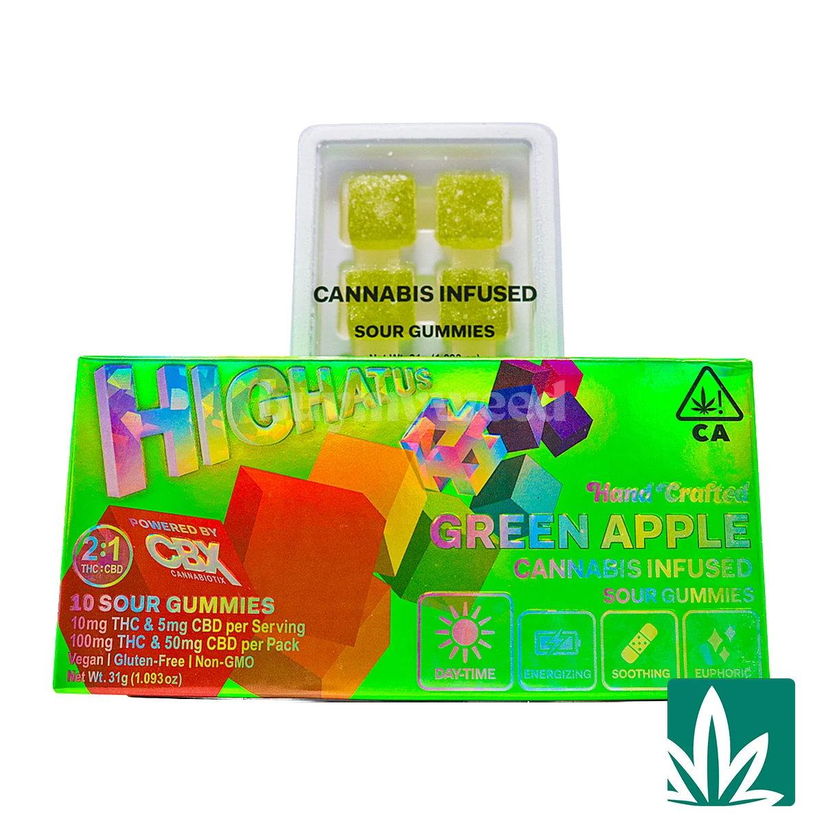 Highatus Gummies (100mg) - Green Apple