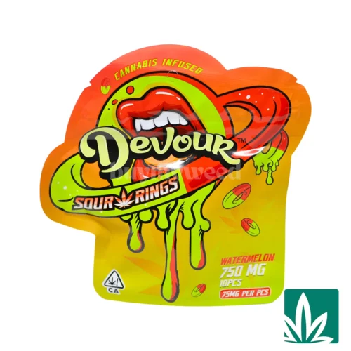 Devour- Watermelon Sour Rings 750g