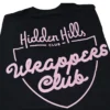 Hidden Hills Black and Pink T-Shirt - Medium