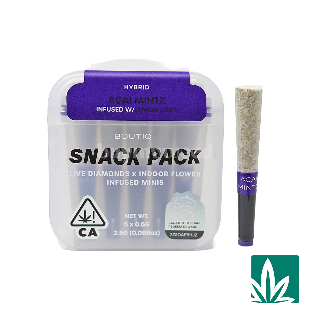 Boutiq Prerolls (2.5g) - Acai Mintz
