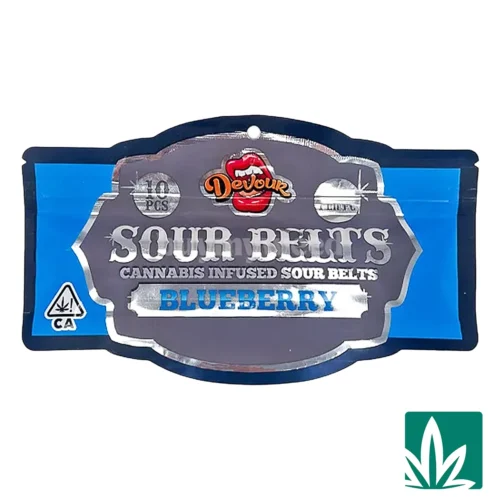Devour Sour Belts (3000mg) - Blueberry