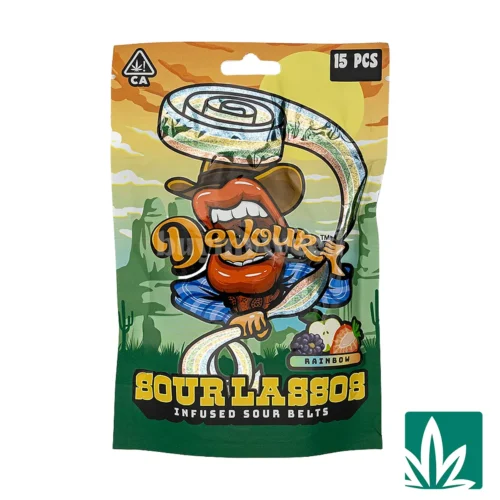 Devour Edibles (500mg) – Sour Lassos – Rainbow