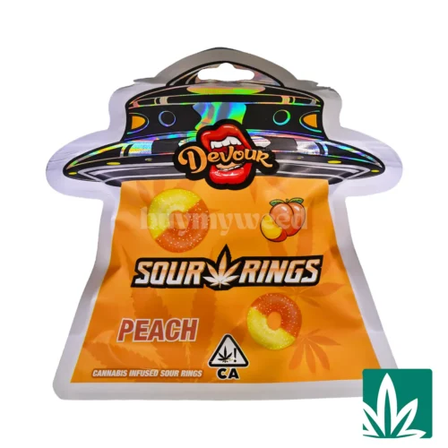 Devour Edibles (1500mg) - Sour Peach Rings