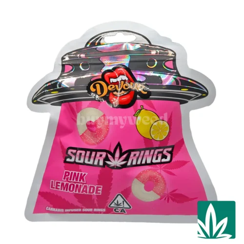 Devour Edibles (1500mg) – Sour Rings Pink Lemonade