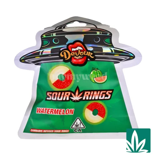 Devour Edibles (1500mg) – Sour Rings Watermelon