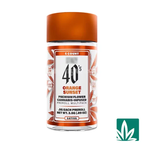 STZY 40's Pre roll Joints (2.5g) - Orange Sunset