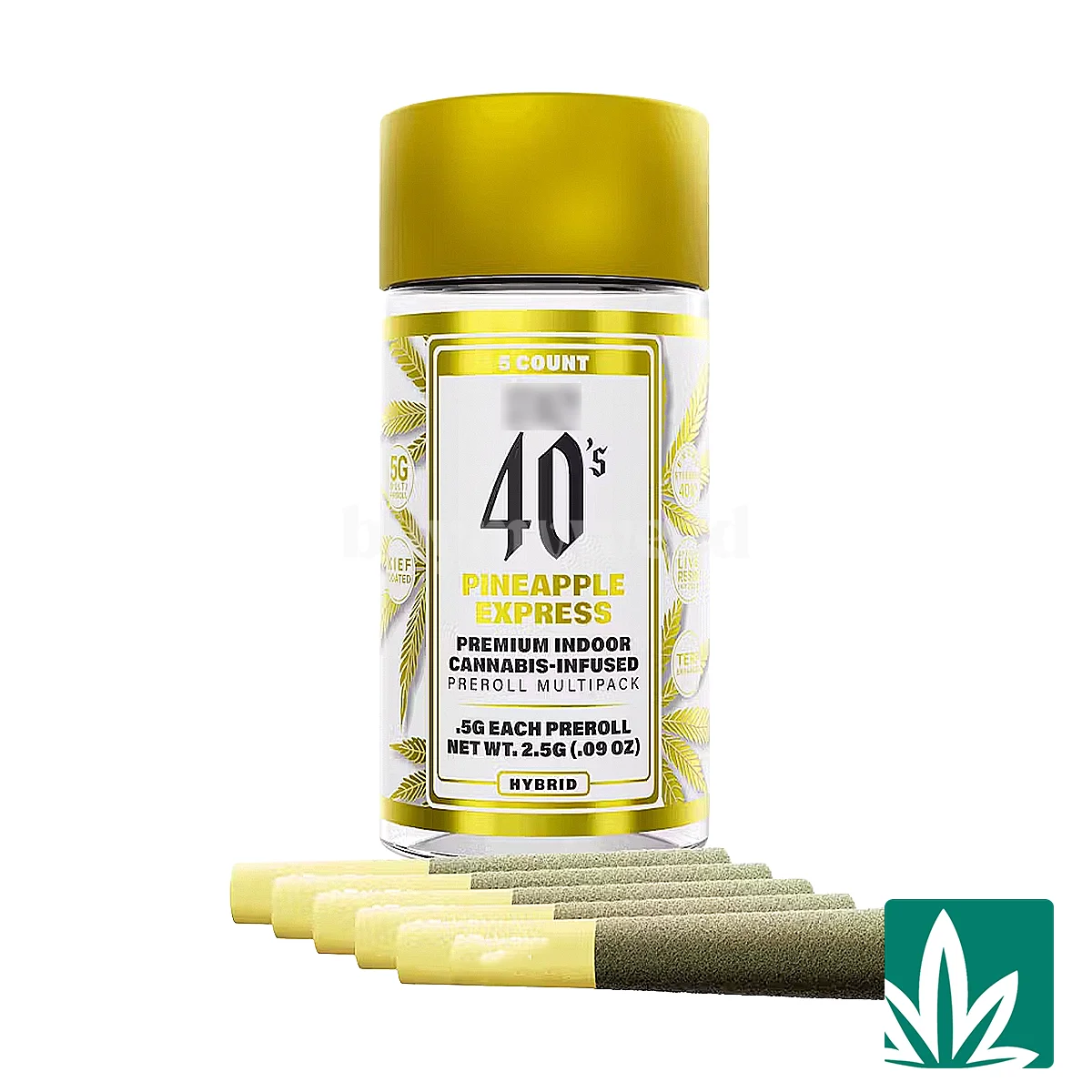STZY 40's Pre roll Joints (2.5g) - Pineapple Express