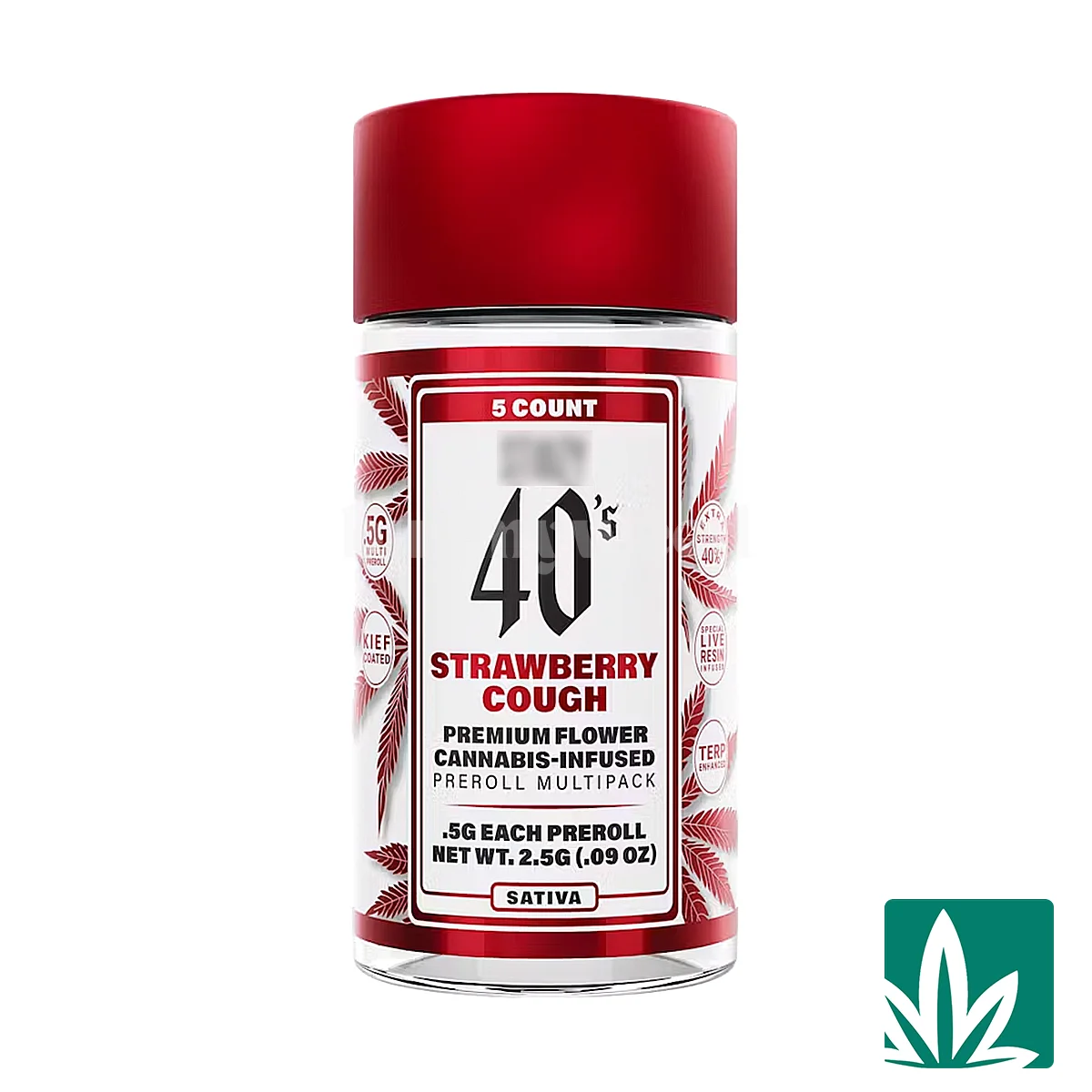 STZY 40's Pre roll Joints (2.5g) - Strawberry Cough