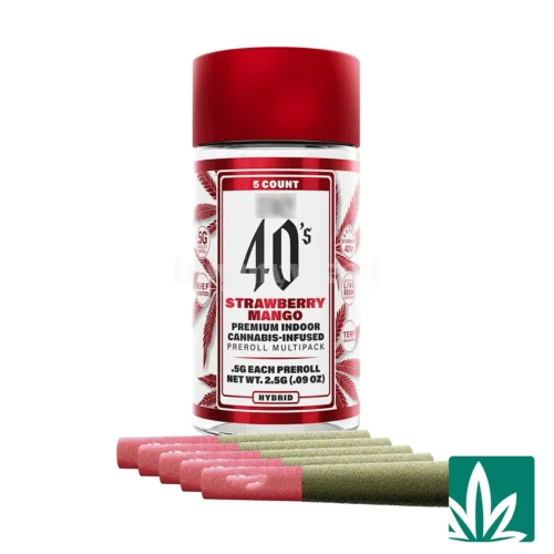 STZY 40's Pre roll Joints (2.5g) - Strawberry Mango