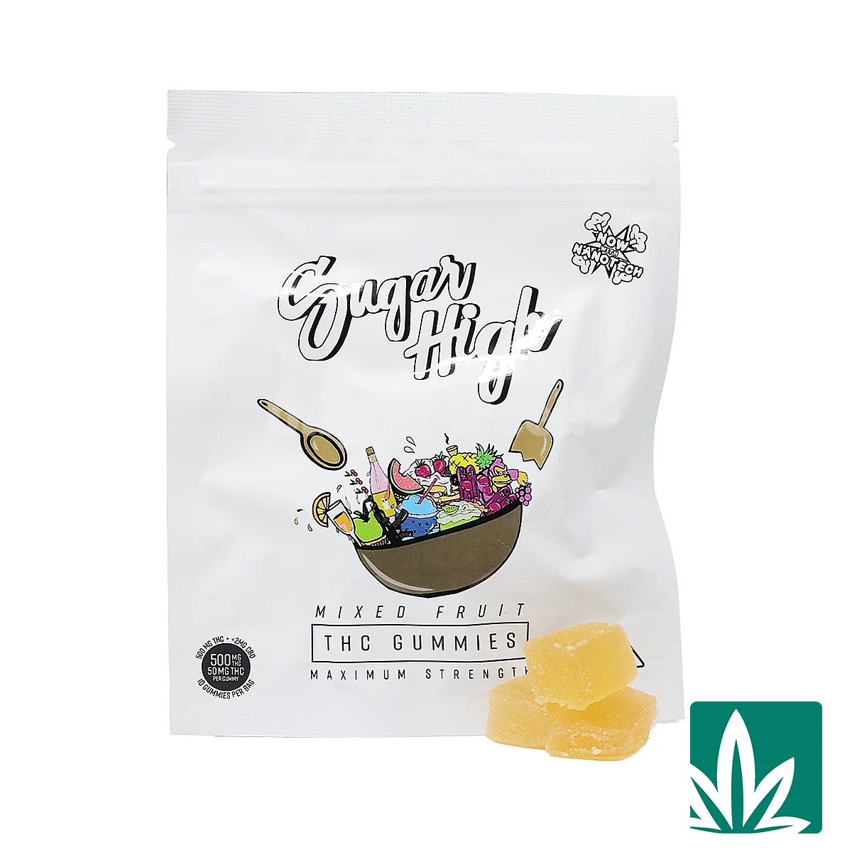 Sugar High Gummies w/ Nanotech (500mg) - Mixed Fruit