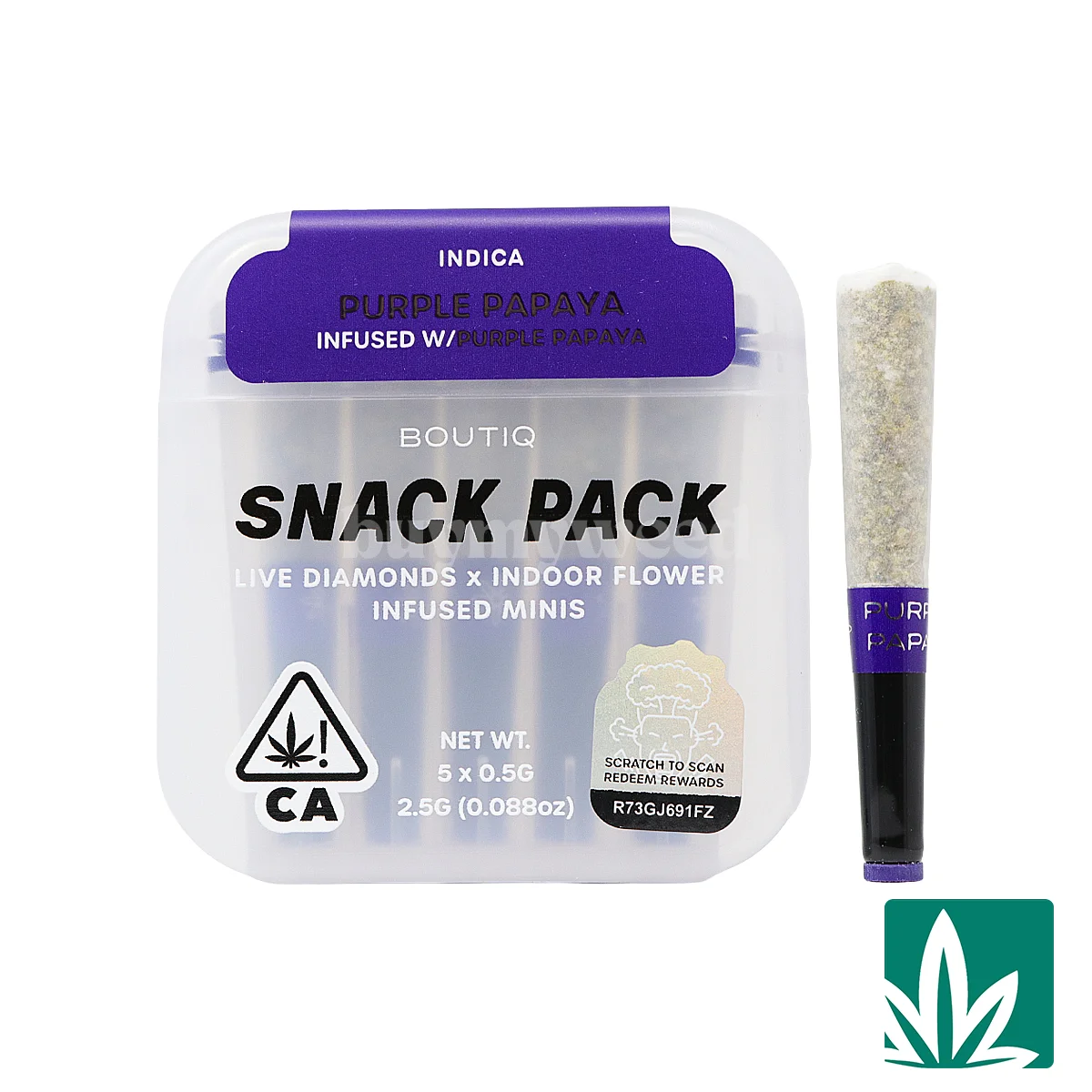 Boutiq Snack Pack (2.5g) - Purple Papaya
