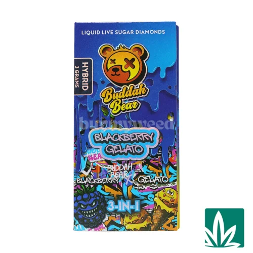 Buddah Bear Sugar Diamond Dispo (3g) - Blackberry Gelato - 1