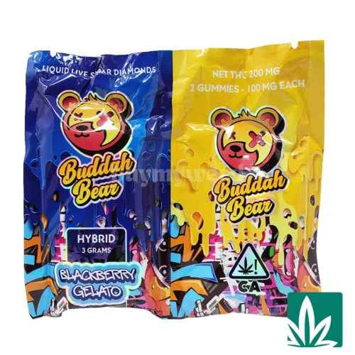 Buddah Bear Sugar Diamond Dispo (3g) - Blackberry Gelato - 3