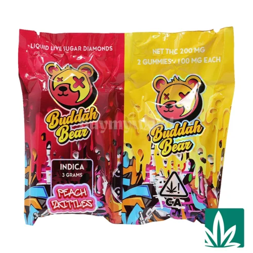 Buddah Bear Sugar Diamond Dispo (3g) - Peach Zkittles - 3