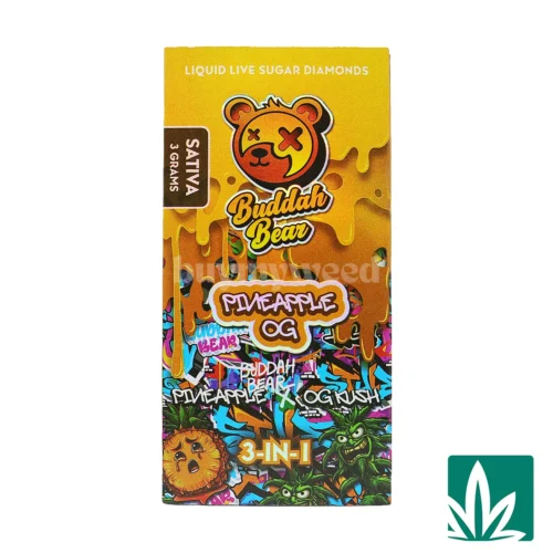 Buddah Bear Sugar Diamond Dispo (3g) - Pineapple OG - 1