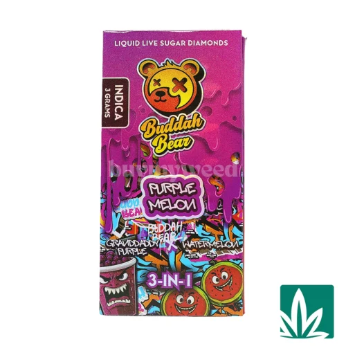 Buddah Bear Sugar Diamond Dispo (3g) - Purple Melon - 1
