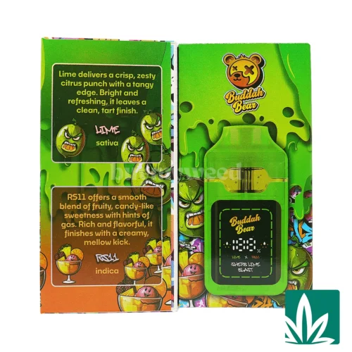 Buddah Bear Sugar Diamond Dispo (3g) - Sherb Lime Blast - 2