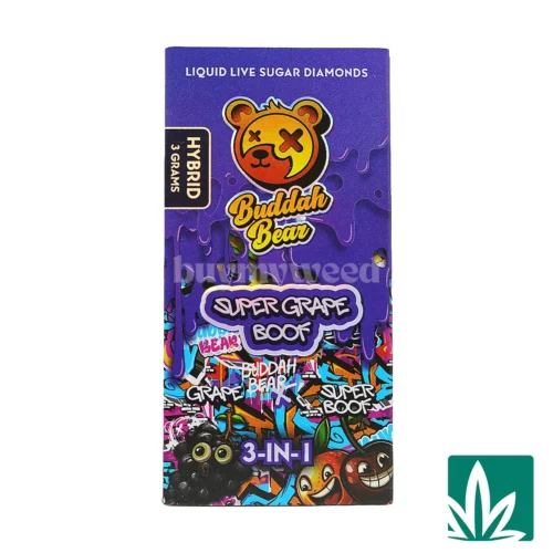 Buddah Bear Sugar Diamond Dispo (3g) - Super Grape Boof - 1
